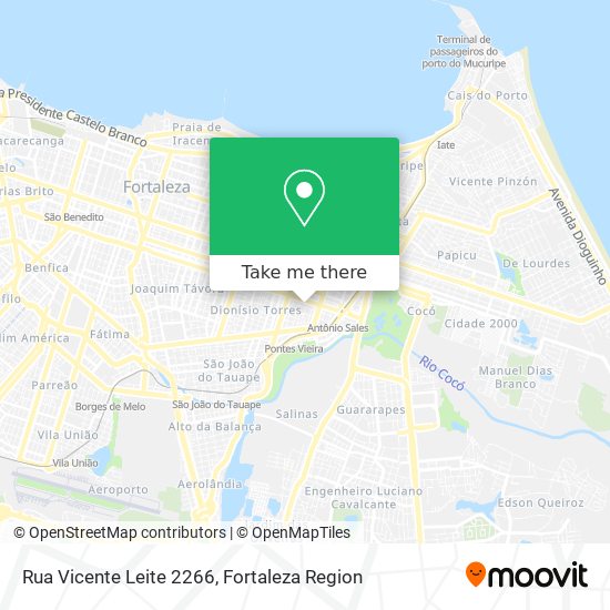 Mapa Rua Vicente Leite 2266