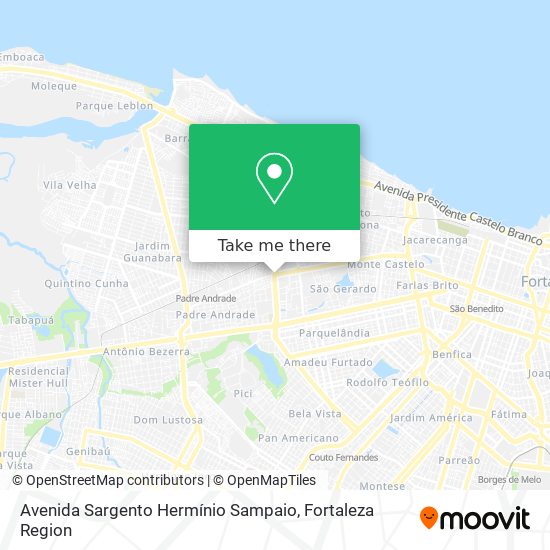 Mapa Avenida Sargento Hermínio Sampaio