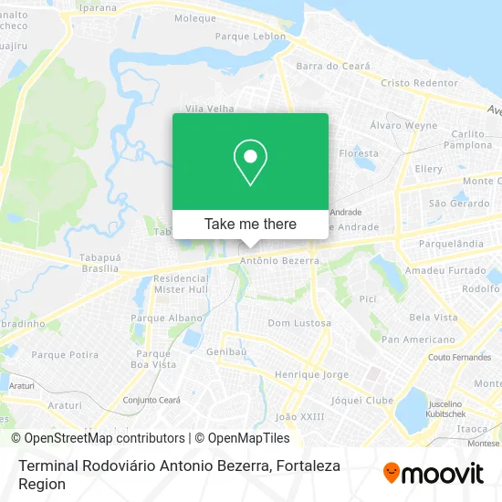 Terminal Rodoviário Antonio Bezerra map
