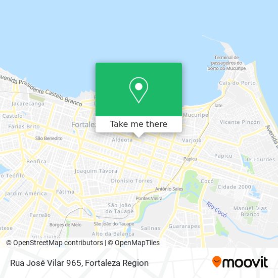 Rua José Vilar 965 map