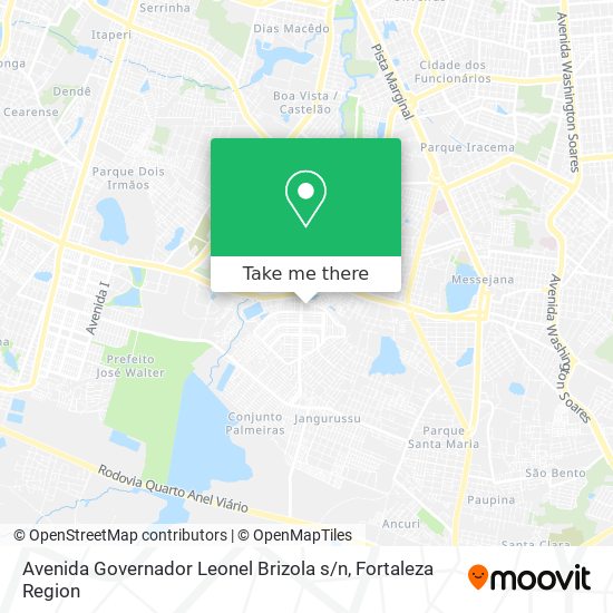 Mapa Avenida Governador Leonel Brizola s / n