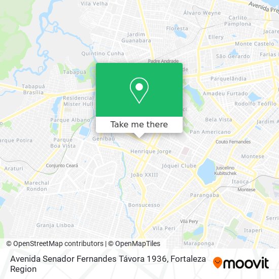 Avenida Senador Fernandes Távora 1936 map