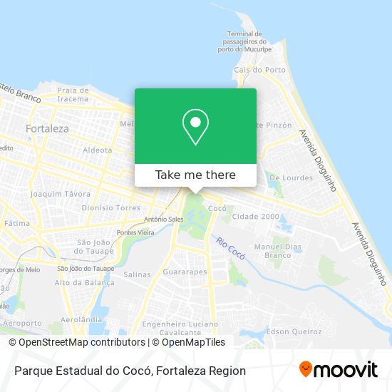 Parque Estadual do Cocó map