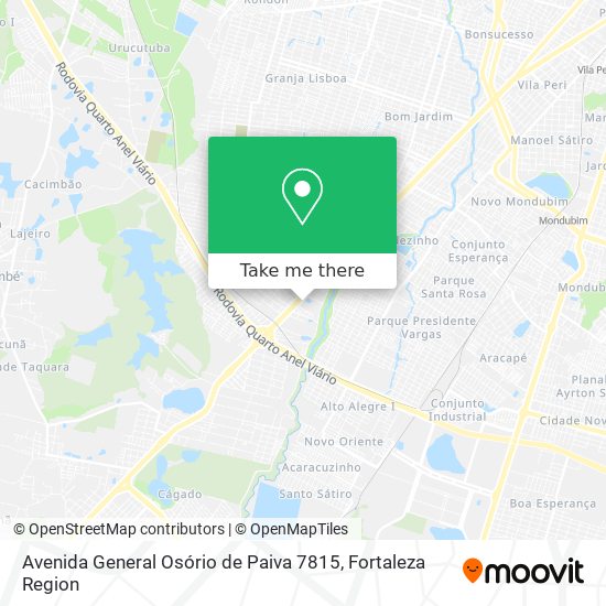Avenida General Osório de Paiva 7815 map