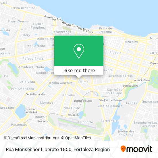 Rua Monsenhor Liberato 1850 map