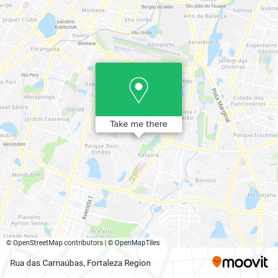 Rua das Carnaúbas map