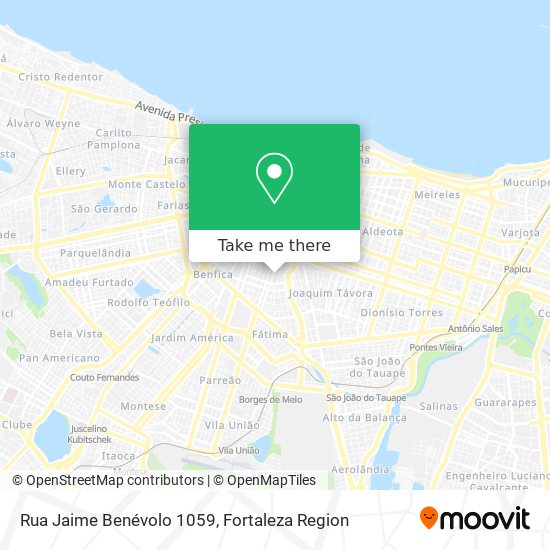 Rua Jaime Benévolo 1059 map