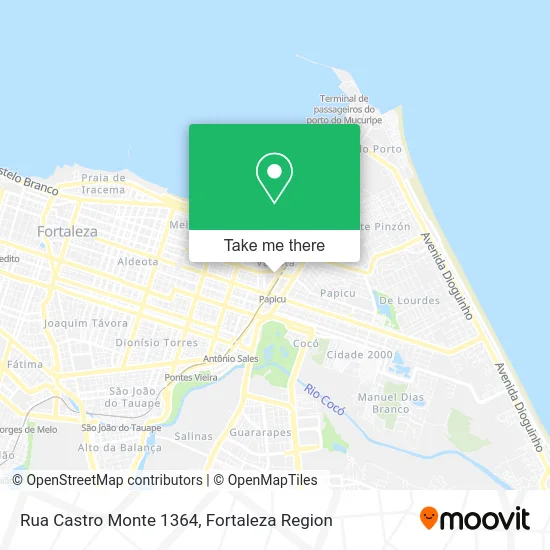 Rua Castro Monte 1364 map