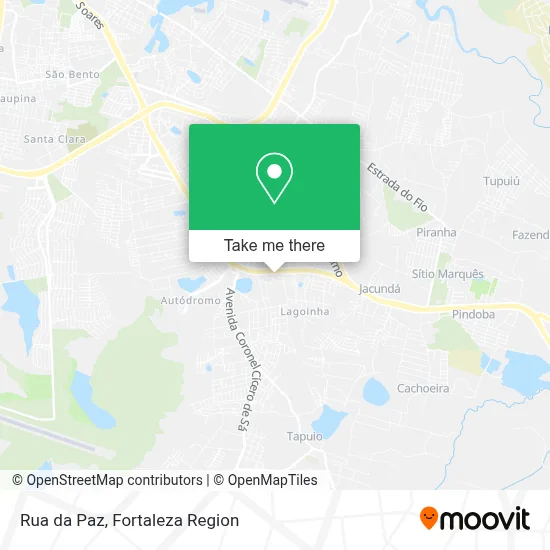 Rua da Paz map