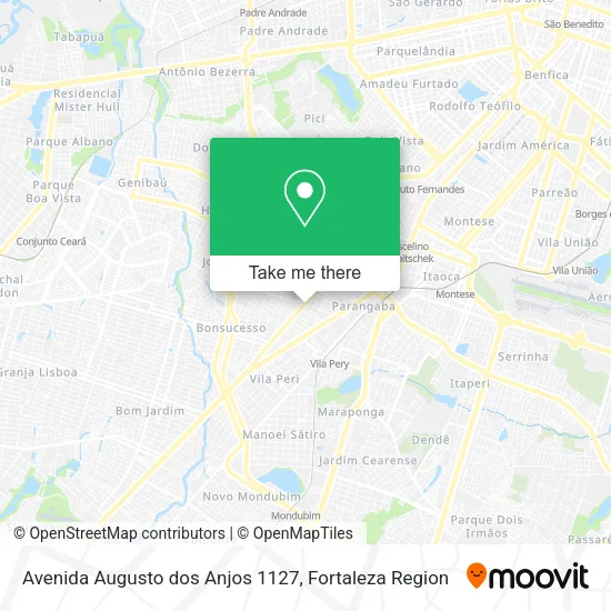 Avenida Augusto dos Anjos 1127 map