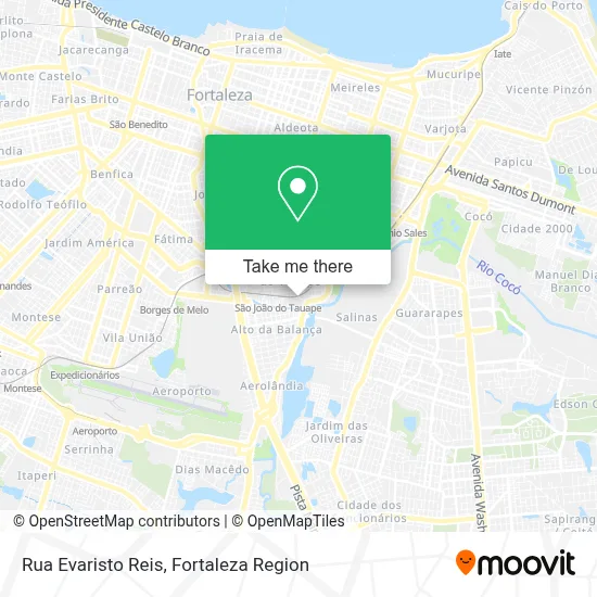 Rua Evaristo Reis map