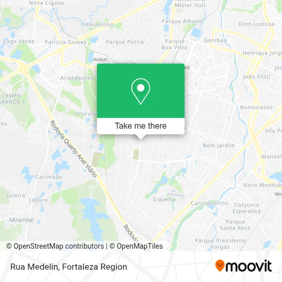 Rua Medelin map