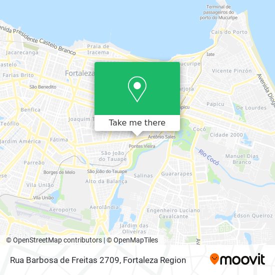 Mapa Rua Barbosa de Freitas 2709