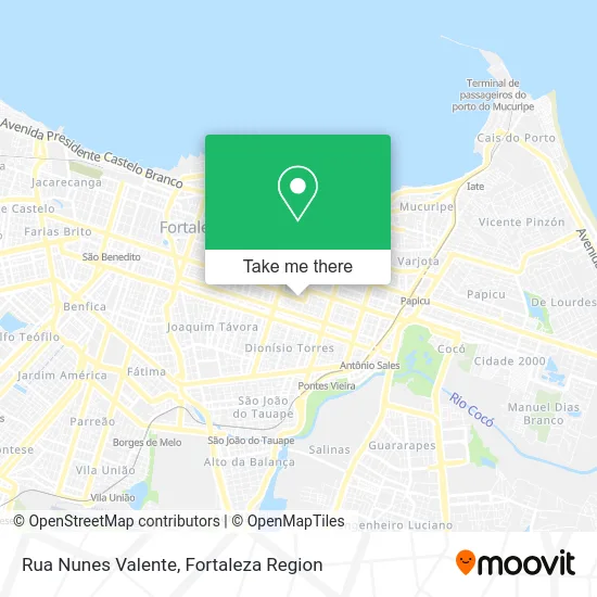 Rua Nunes Valente map