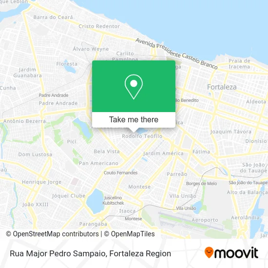 Rua Major Pedro Sampaio map