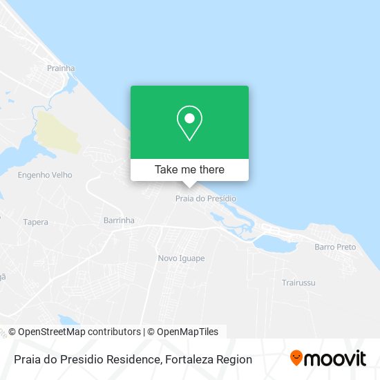 Praia do Presidio Residence map