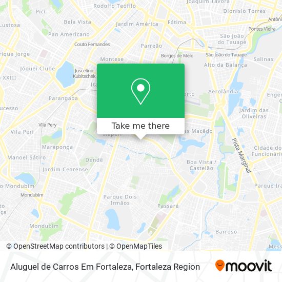 Aluguel de Carros Em Fortaleza map