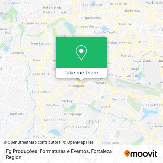 Mapa Fg Produções. Formaturas e Eventos