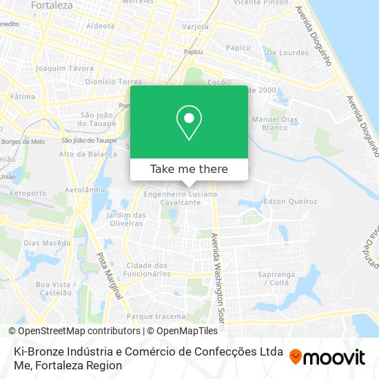 Ki-Bronze Indústria e Comércio de Confecções Ltda Me map