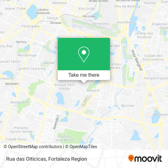 Rua das Oiticicas map