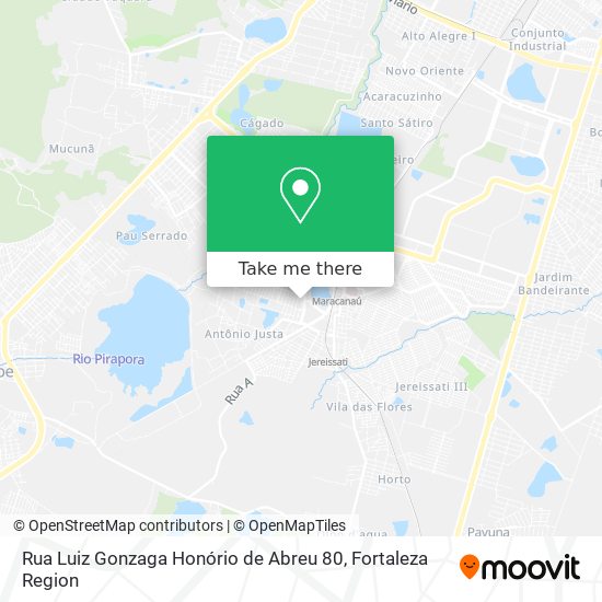 Rua Luiz Gonzaga Honório de Abreu 80 map