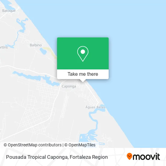 Pousada Tropical Caponga map