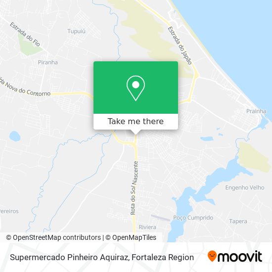 Mapa Supermercado Pinheiro Aquiraz