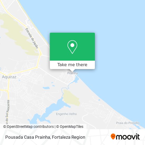 Mapa Pousada Casa Prainha