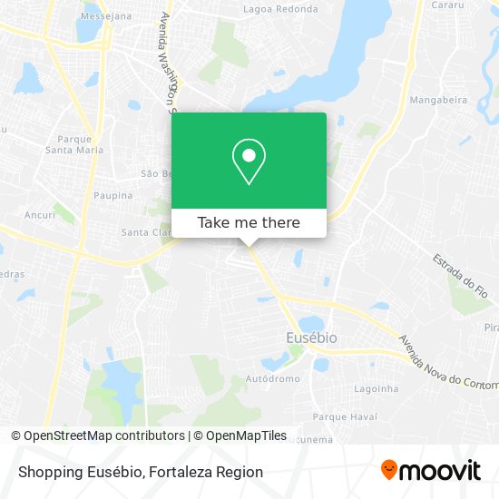 Shopping Eusébio map