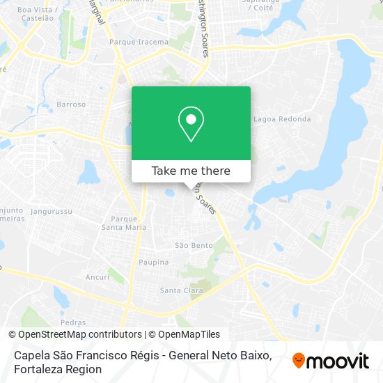 Capela São Francisco Régis - General Neto Baixo map