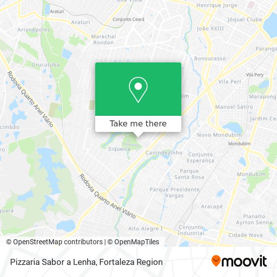 Pizzaria Sabor a Lenha map