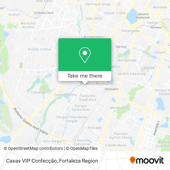 Casas VIP Confecção map