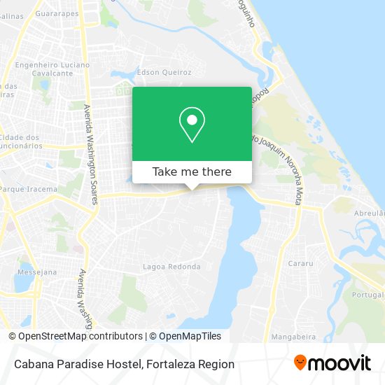 Cabana Paradise Hostel map