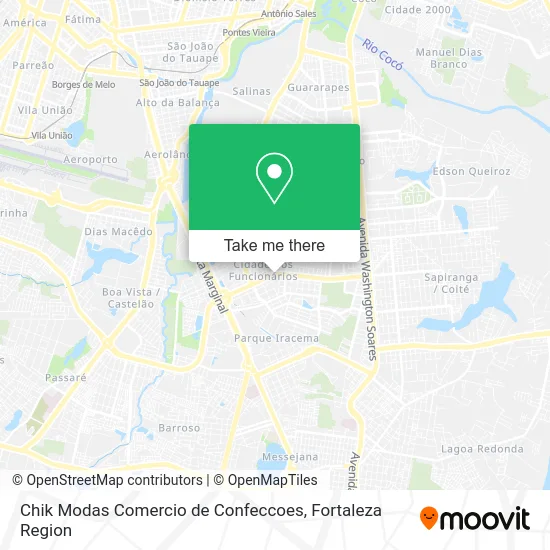 Chik Modas Comercio de Confeccoes map