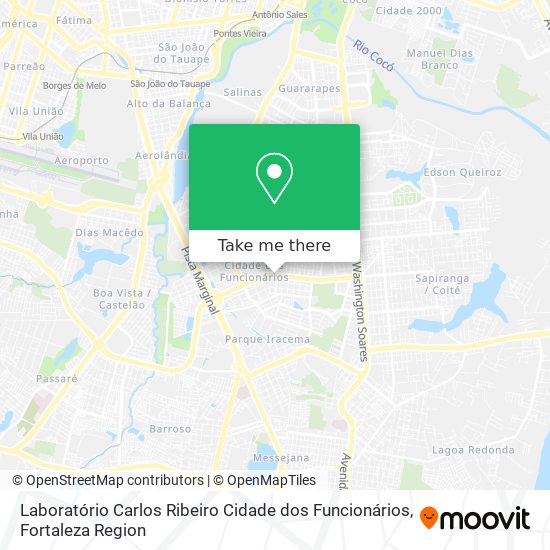 Laboratório Carlos Ribeiro Cidade dos Funcionários map