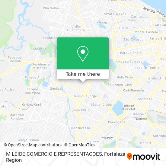 M LEIDE COMERCIO E REPRESENTACOES map