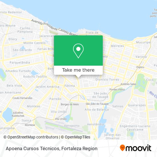 Apoena Cursos Técnicos map