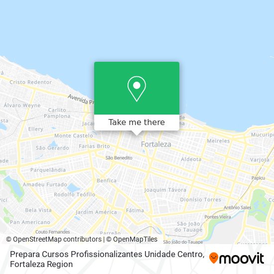 Prepara Cursos Profissionalizantes Unidade Centro map