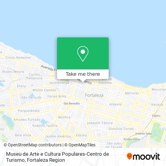 Mapa Museu de Arte e Cultura Populares-Centro de Turismo