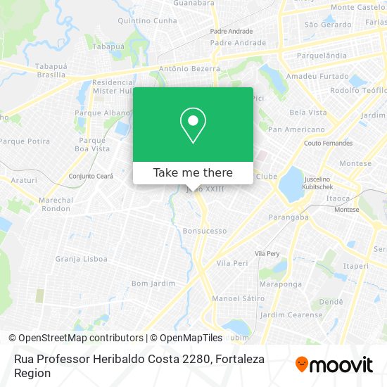 Rua Professor Heribaldo Costa 2280 map