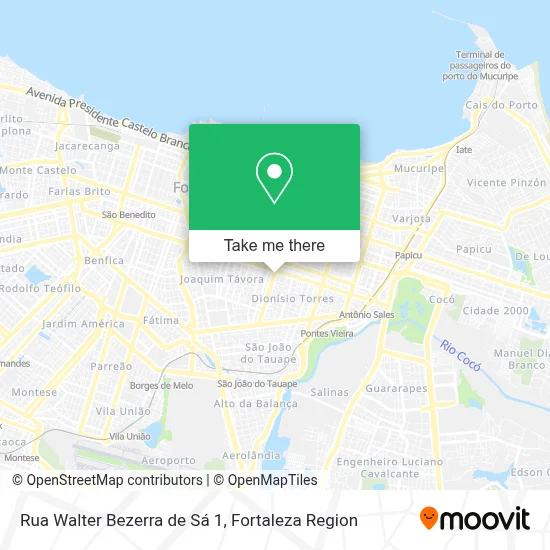 Rua Walter Bezerra de Sá 1 map