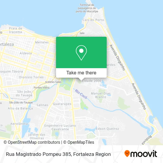 Rua Magistrado Pompeu 385 map