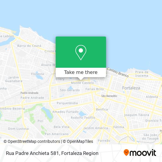Mapa Rua Padre Anchieta 581
