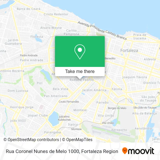 Rua Coronel Nunes de Melo 1000 map