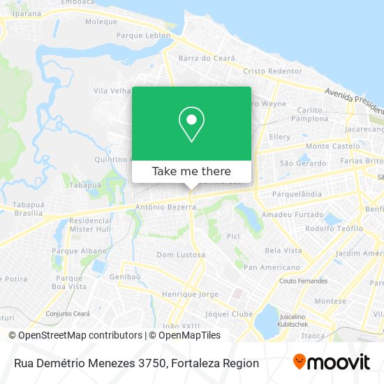 Mapa Rua Demétrio Menezes 3750