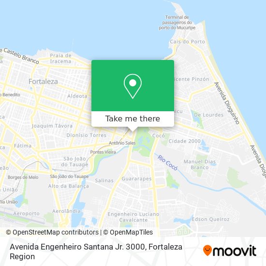 Mapa Avenida Engenheiro Santana Jr. 3000