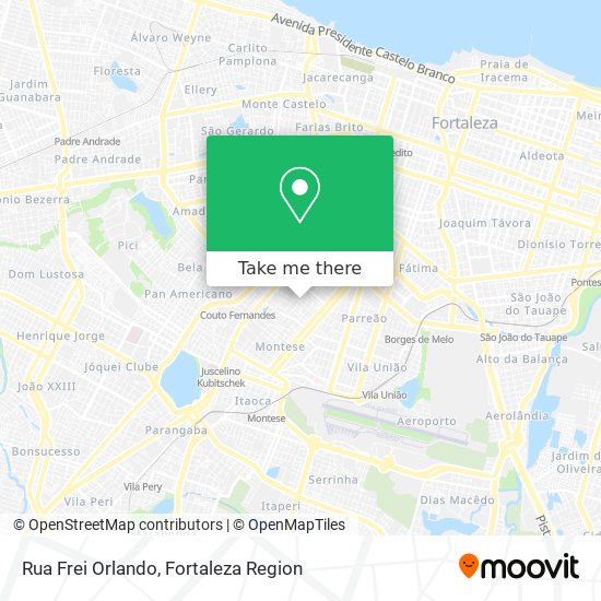Rua Frei Orlando map