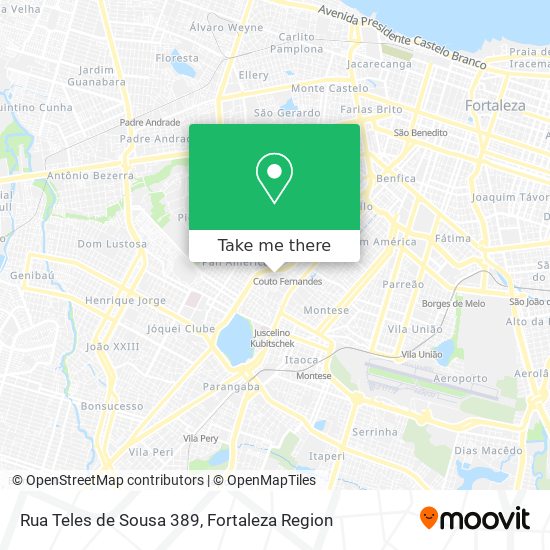 Rua Teles de Sousa 389 map