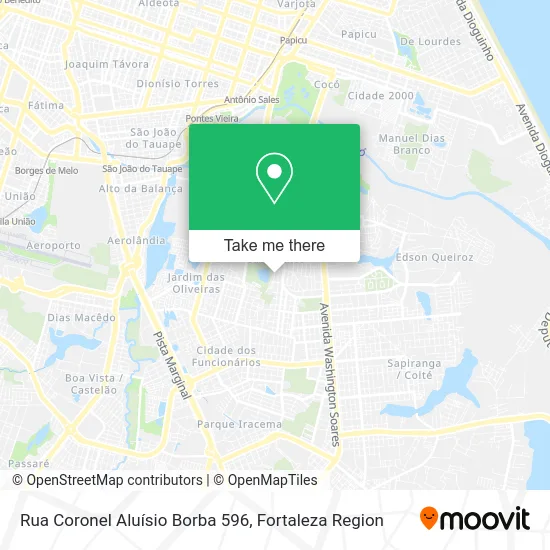 Rua Coronel Aluísio Borba 596 map