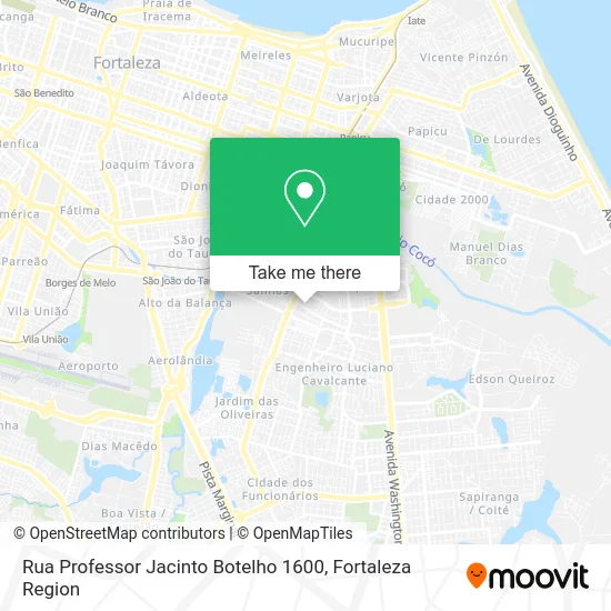 Rua Professor Jacinto Botelho 1600 map